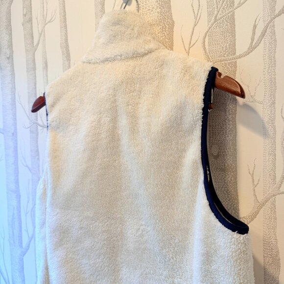 Orvis Women's Ivory Sherpa Fleece Vest Size Medium - Picture 6 of 9